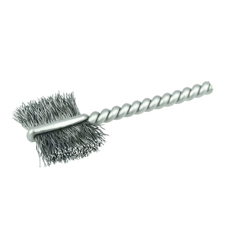 Weiler 3/4" Power Tube Brush, .008" Steel Wire Fill, 5/8" Brush Length 21035